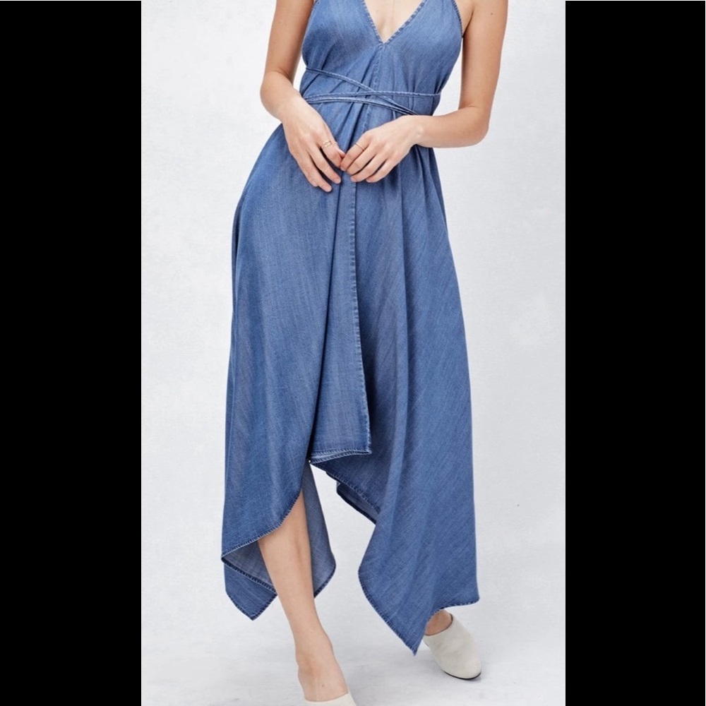LOVESTITCH Backless Tencel Handkerchief Dress
